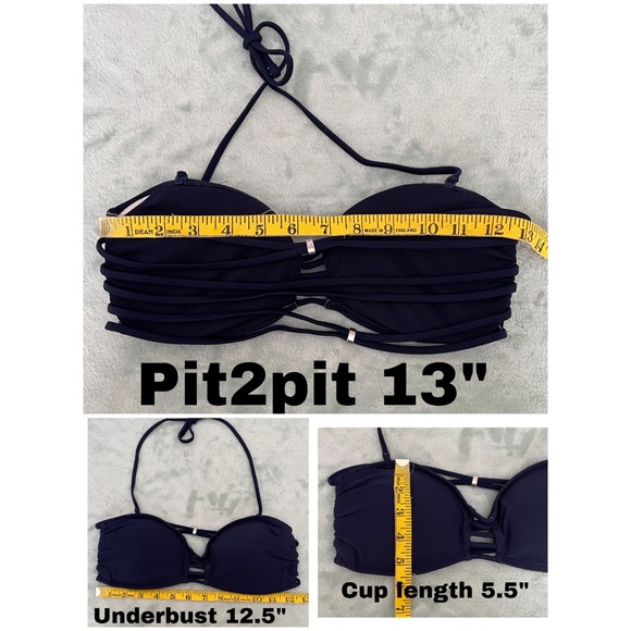 Aerie Junior’s Geo Print Blue Bikini Set (Size L) - Picture 5 of 8